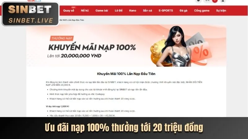 Khuyến mãi chào mừng thành viên mới Win18